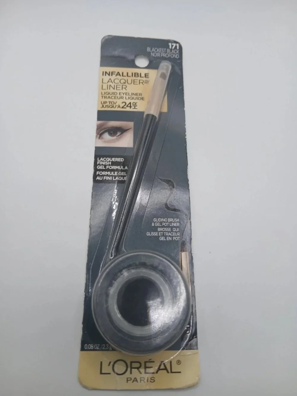 L'Oréal Paris Infallible Lacquer Liner 24H Gel Eyeliner – 171 Blackest Black
